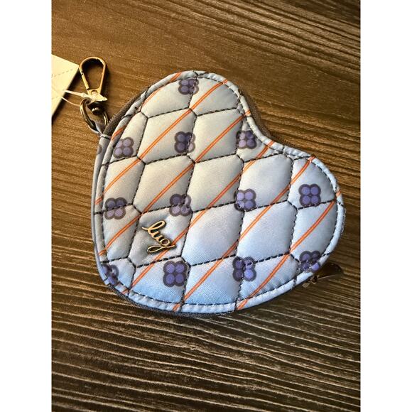 NWT Lug Classic Heart Pouch in the Wildflower/Geo Grid - Picture 5 of 6